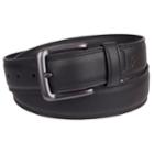 Men's Columbia Feather-edge Stretch Leather Belt, Size: Xl, Black