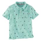 Boys 4-8 Oshkosh B'gosh&reg; Palm Trees & Sail Boats Jersey Polo, Boy's, Size: 12, Ovrfl Oth