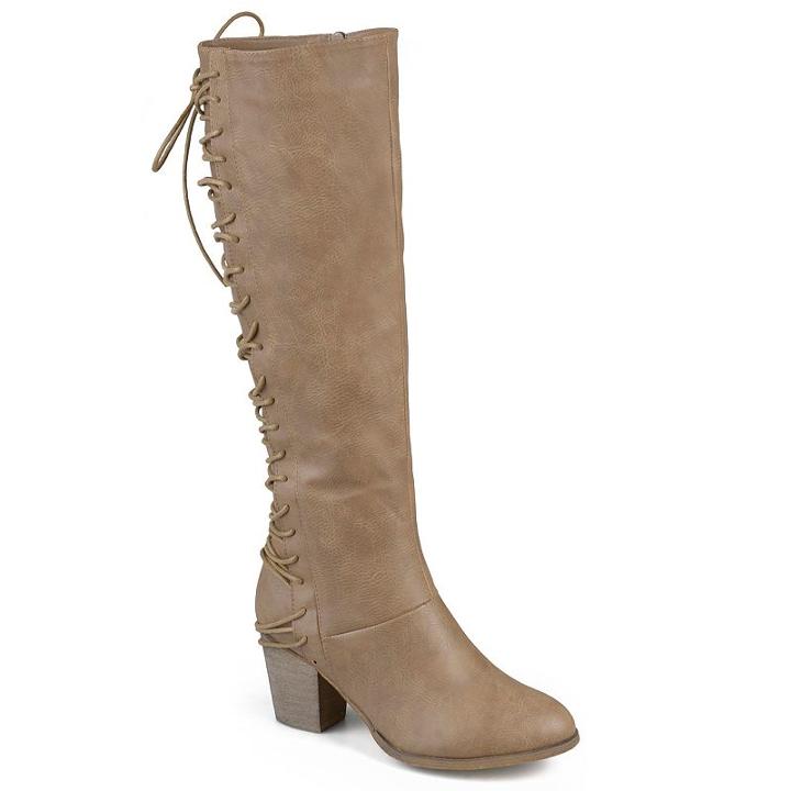 Journee Collection Amara Women's Knee High Boots, Girl's, Size: 11 Wc, Brown