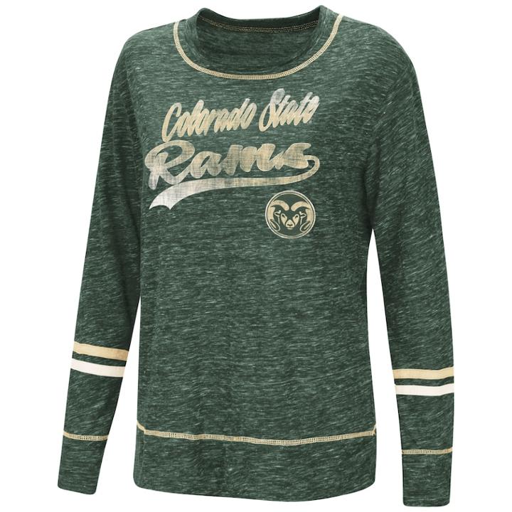 Women's Colorado State Rams Giant Dreams Tee, Size: Medium, Dark Green