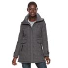 Women's Weathercast Hooded Quilted Walker Jacket, Size: Xl, Grey