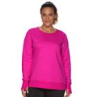 Plus Size Tek Gear&reg; Fleece Sweatshirt, Women's, Size: 1xl, Dark Pink