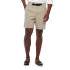 Big & Tall Croft & Barrow&reg; Classic-fit Twill Belted Outdoor Shorts, Men's, Size: 50, Med Beige