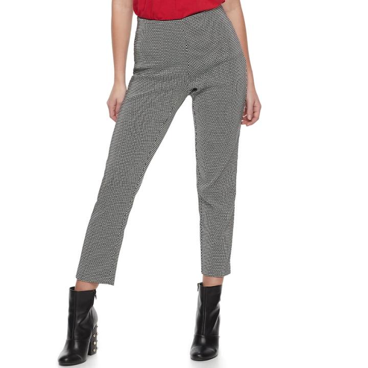 Women's Elle™ Pull-on Ankle Dress Pants, Size: Xxl, Black