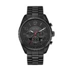 Caravelle New York By Bulova Men's Black Ion-plated Stainless Steel Chronograph Watch