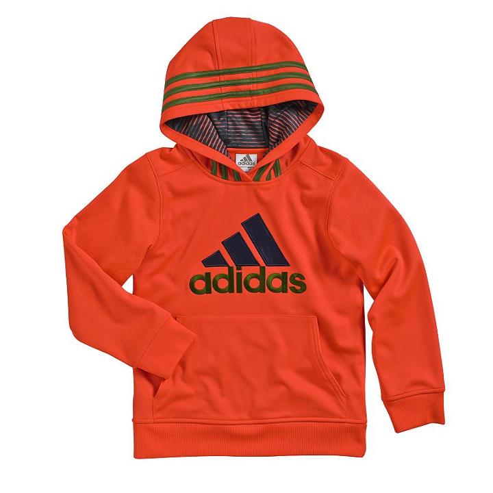 Boys 4-7x Adidas Fleece Hoodie, Boy's, Size: 5, Brt Red