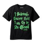 Boys 4-7 Harry Potter I Solemnly Swear That I Am Up To No Good Glow-in-the-dark Tee, Boy's, Size: L(7), Black