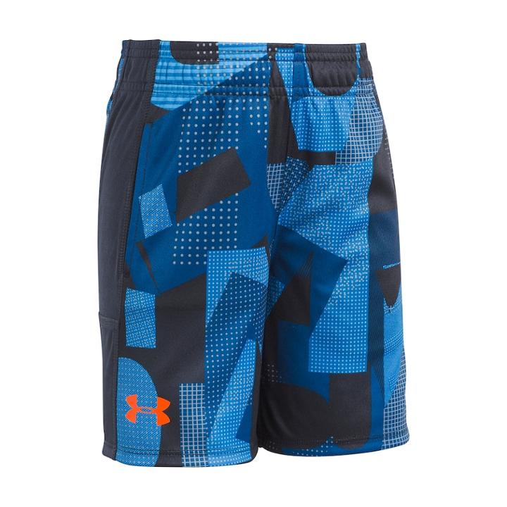Boys 4-7 Under Armour Alpha Stunt Patterned Shorts, Size: 7, Dark Blue