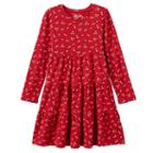 Girls 4-10 Jumping Beans&reg; Glitter Tiered Dress, Girl's, Size: 10, Med Red