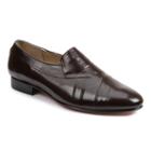 Giorgio Brutini Men's Pleated Leather Dress Shoes, Size: 8 Wide, Dark Brown