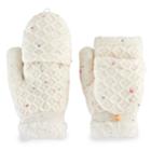Women's Sonoma Goods For Life Speckled Cable Knit Flip-top Mittens, Natural