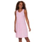 Women's Croft & Barrow&reg; Pintuck Tank Dress, Size: Medium, Med Pink