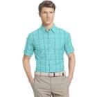 Men's Izod Classic-fit Windowpane Button-down Shirt, Size: Xxl, Blue Other