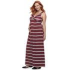 Maternity A:glow Knot Maxi Dress, Women's, Size: M-mat, Dark Red