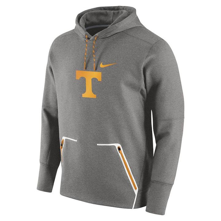 Men's Nike Tennessee Volunteers Vapor Speed Fleece Hoodie, Size: Medium, Dark Grey