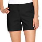 Women's Apt. 9&reg; Modern Fit City Shorts, Size: 16, Black