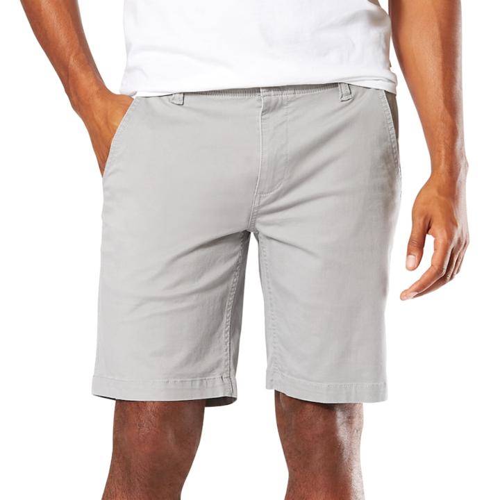 Men's Dockers&reg; Smart 360 Flex Straight-fit Downtime Stretch Shorts, Size: 33, Light Grey
