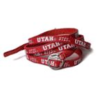 Adult Utah Utes Leather Wrap Bracelet, Red