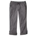 Girls Plus Size So&reg; Ribbed Waist Utility Pant Roll-tab Capris, Size: 14 1/2, Dark Grey