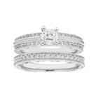 Boston Bay Diamonds 14k White Gold 3/4 Carat T.w. Igl Certified Diamond Engagement Ring Set, Women's, Size: 6.50