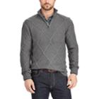 Big & Tall Chaps Classic-fit Quarter-zip Sweater, Men's, Size: 4xb, Grey