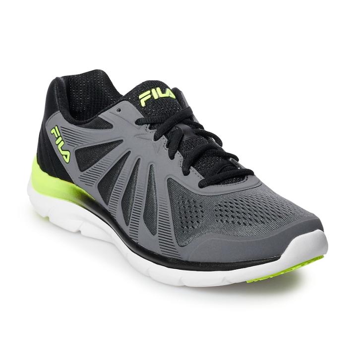 Fila&reg; Memory Fraction 2 Men's Running Shoes, Size: 11, Light Grey