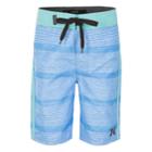 Boys 4-7 Hurley Shoreline Striped Board Shorts, Size: 6, Turquoise/blue (turq/aqua)