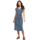 Women's Sonoma Goods For Life&trade; V-neck Midi Dress, Size: Small, Dark Blue