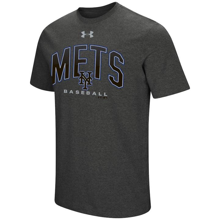 Men's Under Armour New York Mets Reflective Arch Tee, Size: Xl, Dark Grey