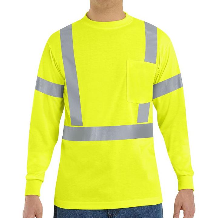 Men's Red Kap Hi-visibility Tee, Size: Xxl, Yellow