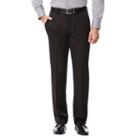 Men's Haggar Straight-fit Travel Performance Black Gabardine Suit Pants, Size: 38x30