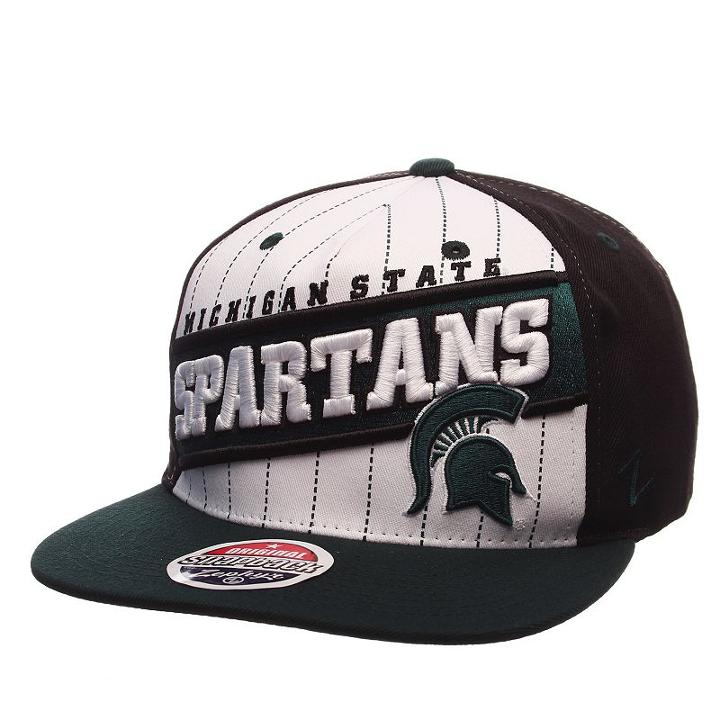 Adult Zephyr Michigan State Spartans Recharge Snapback Cap, Men's, Grey