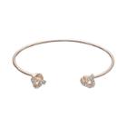 Lc Lauren Conrad Pave Love Knot Cuff Bracelet, Women's, Light Red