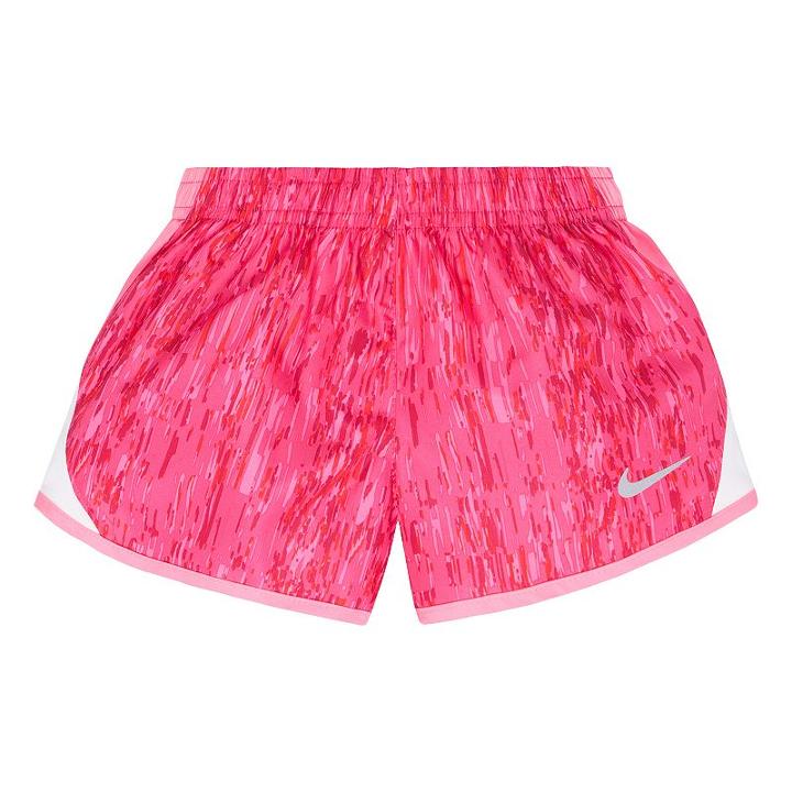 Girls 4-6x Nike Dri-fit 10k Sublimated Printed Shorts, Girl's, Size: 4, Light Pink