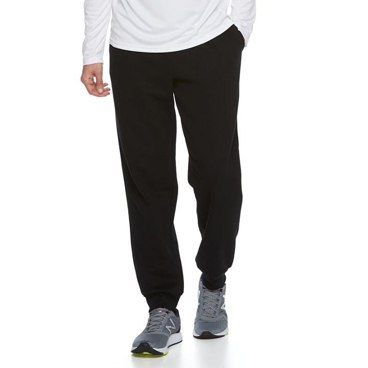Men's Tek Gear&reg; Soft Fleece Jogger Pants, Size: Xxl, Black