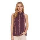 Women's Sonoma Goods For Life&trade; Halter Tank, Size: Medium, Drk Purple