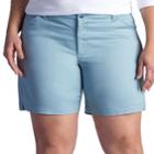 Plus Size Lee Chino Bermuda Shorts, Women's, Size: 16 - Regular, Light Blue