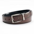 Croft & Barrow&reg; Reversible Soft-touch Feather-edge Belt - Men, Size: 46, Brown Oth