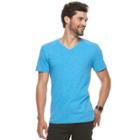 Men's Marc Anthony Slim-fit Shadow-dye Tee, Size: Xxl, Med Blue