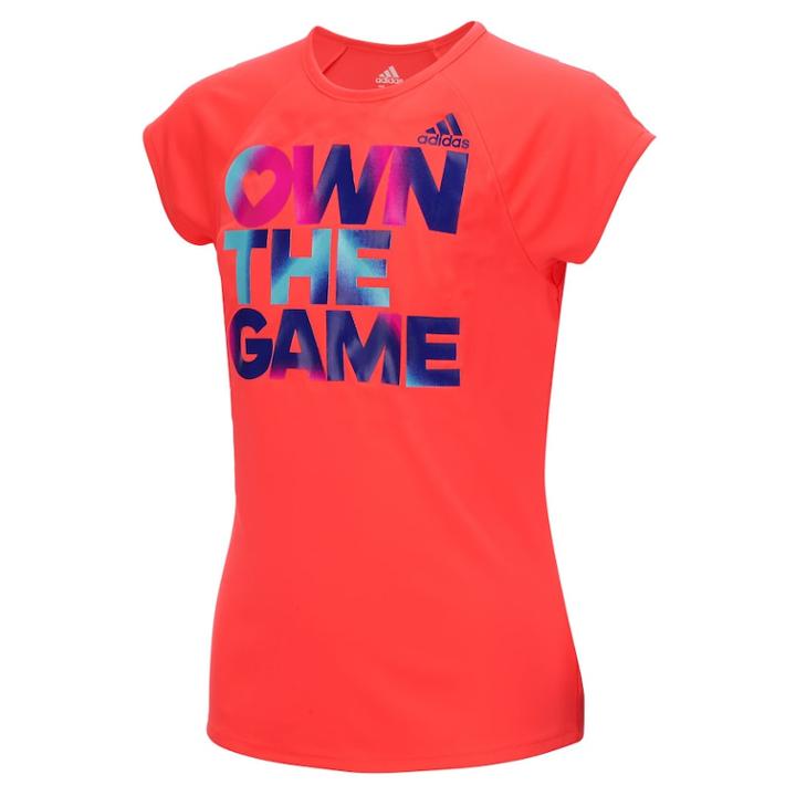 Girls 7-16 Adidas Short Sleeve Extraordinary Tee, Size: Small, Drk Orange