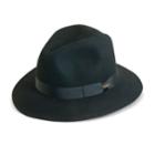 Men's Scala Wool Felt Flat Bill Safari Hat, Size: Large, Black