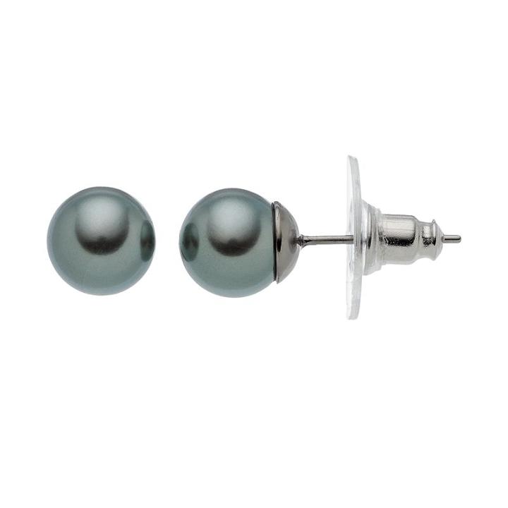 Simply Vera Vera Wang Gray Simulated Pearl Stud Earrings, Women's, Grey Other