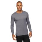 Men's Heat Keep Thermal Performance Base Layer Tee, Size: Regular, Blue