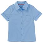 Girls 4-20 & Plus Size French Toast School Uniform Short-sleeved Pointed Collar Blouse, Girl's, Size: 12, Blue