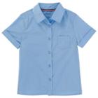 Girls 4-20 & Plus Size French Toast School Uniform Short-sleeved Pointed Collar Blouse, Girl's, Size: 12, Blue