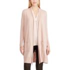 Women's Chaps Open Front Long Cardigan, Size: Large, Pink