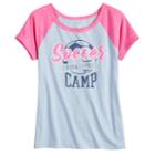 Girls 7-16 & Plus Size So&reg; Raglan Sleeve Tee, Size: 20 1/2, Light Blue