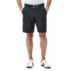 Men's Haggar In Motion Melange Flat-front Shorts, Size: 44, Grey (charcoal)