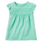 Girls 4-8 Carter's Smocked Top, Size: 6x, Lt Green