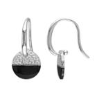 V19.69 Italia Two Tone Sterling Silver Moonlight Earrings, Women's, Grey